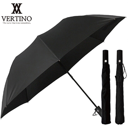 베르티노 2단 블랙 자동 폰지 무지 우산