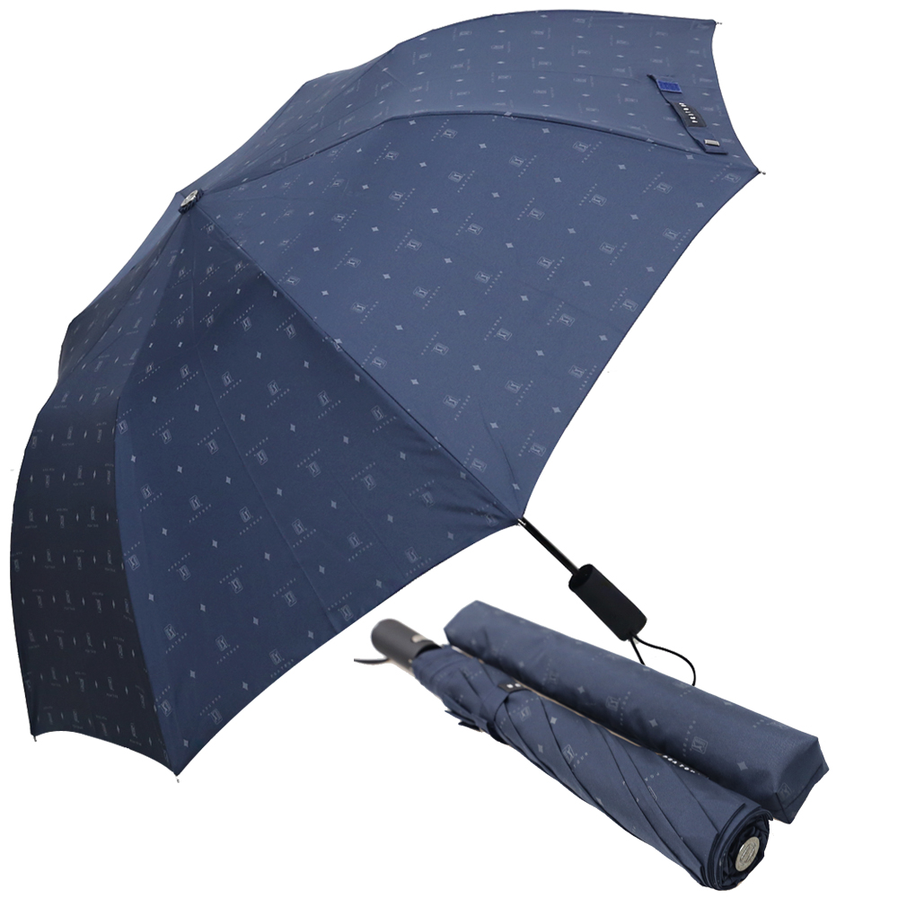 [2단우산] PGA 2단 자동 네이비 전폭 로고 우산