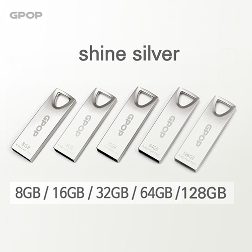 GPOP 메탈실버 메탈 USB 메모리 32G
