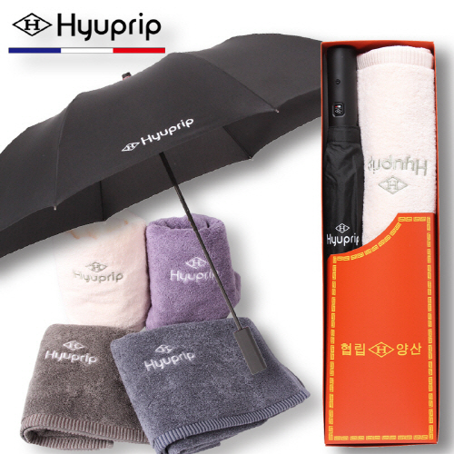 협립 2단 심플 자동 우산+호텔 코마 1p 세트