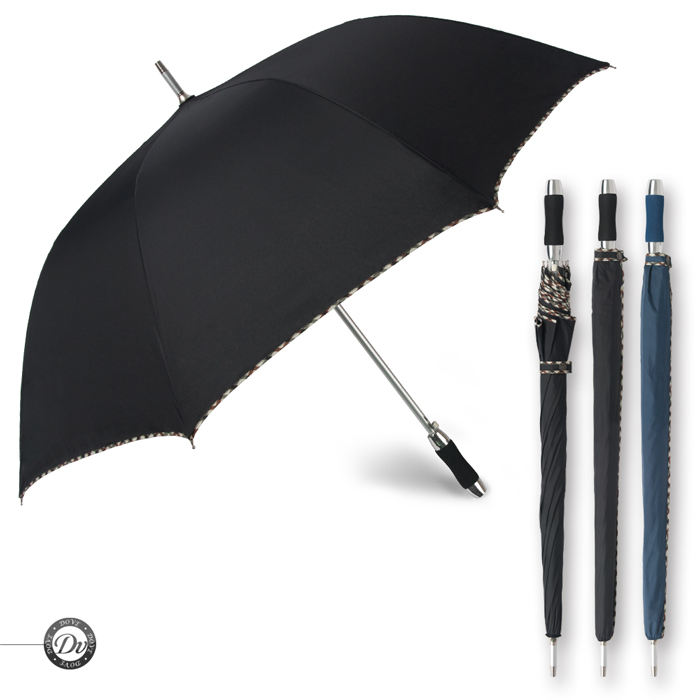 도브 70 올화이바 폰지 체크 바이어스 우산