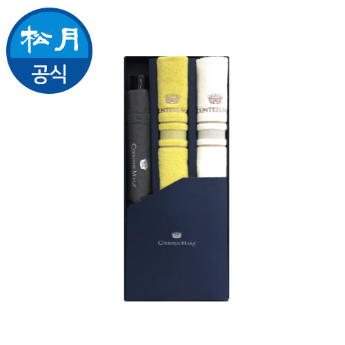 송월 타올우산세트 16 (CM 3단 폰지우산 + CM 센치40 타올)