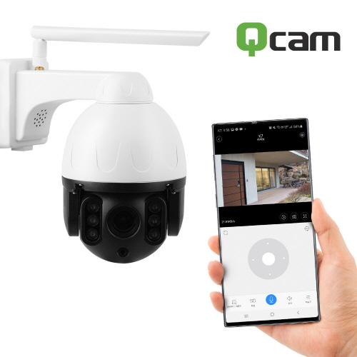 큐캠 QCAM-K7 실외형 FULL HD CCTV IP카메라 200만 화소