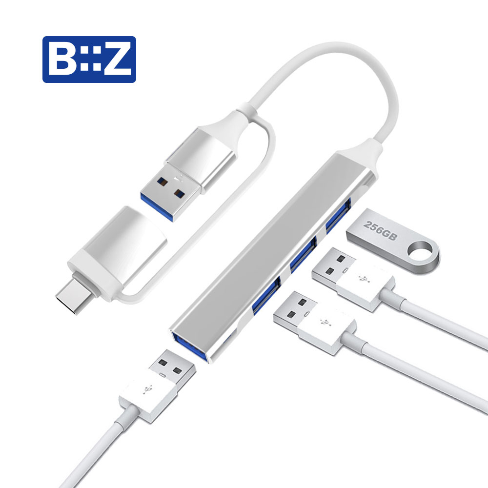 C타입 USB 4포트허브 갤럭시탭 노트북 맥북