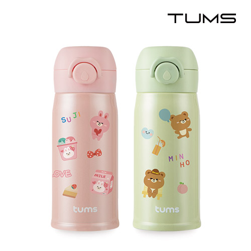 텀스 슈슈 텀블러 280ml +DIY 스티커 4종