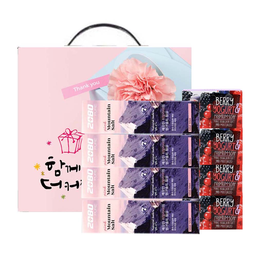 애경 포인트 비누 핑크솔트 치약 선물세트 (235272)