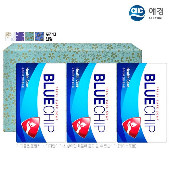 [판촉물 답례품 선물세트]  (포장)애경 블루칩비누3P