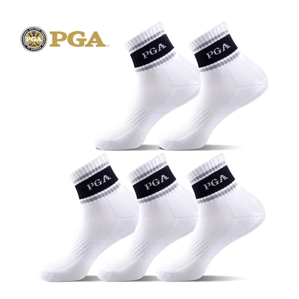 PGA 골프 남성 중목양말 5족세트 PGAM-42