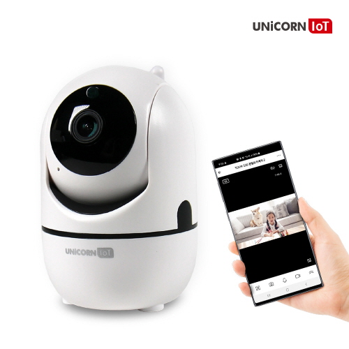 유니콘IoT 300만화소 CCTV 무선 보안 IP카메라 초고화질 홈캠 거치대제공 TCAM-S30