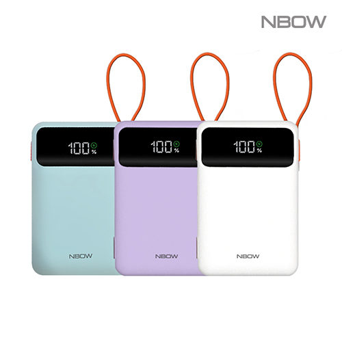NBOW 케이블 일체형  보조배터리 20000mah