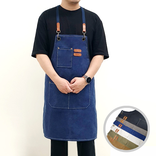 바리스타 공방 다용도 캔버스 앞치마