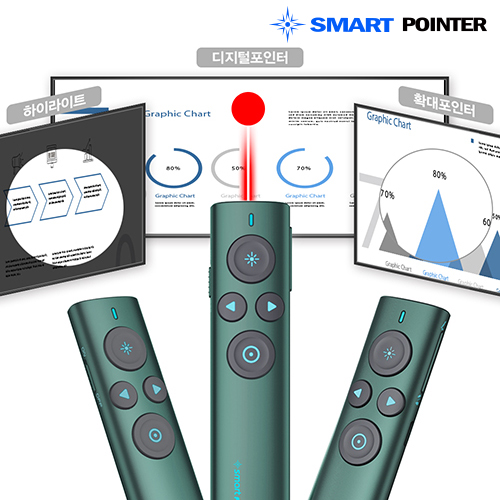 스마트 포인터 PPT 하이라이트2 무선 프리젠터 레이저포인터