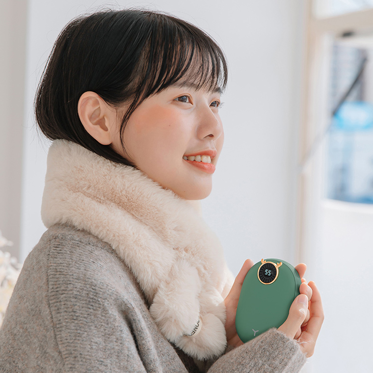 온도표시 소프트 썰매 손난로 보조배터리 10000mah