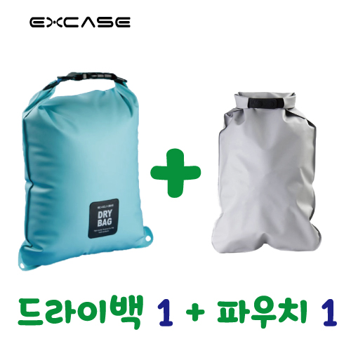 여행용세트 방수 드라이백1 + 방수파우치1 국산정품