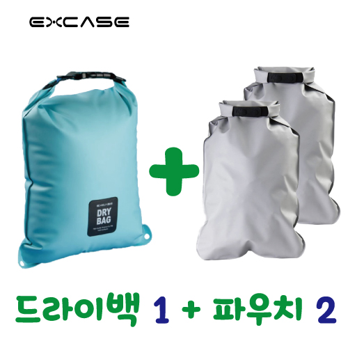 여행용세트 방수 드라이백1 + 방수파우치2 국산정품