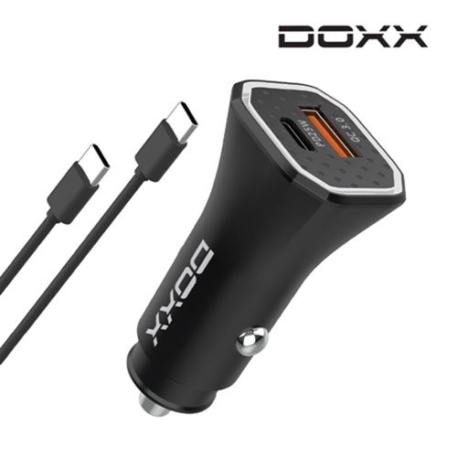 DOXX 차량용 충전기 PD 43W 2포트 1m 케이블 포함