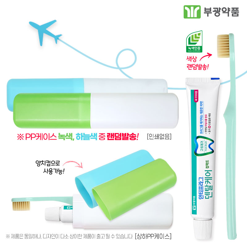 부광 안티프라그치약50g 로우카본칫솔세트 PP상하