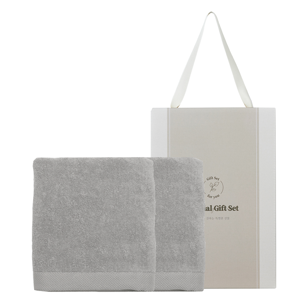 더마음가는 선물set 국내생산 40수 200g 호텔타올 2P