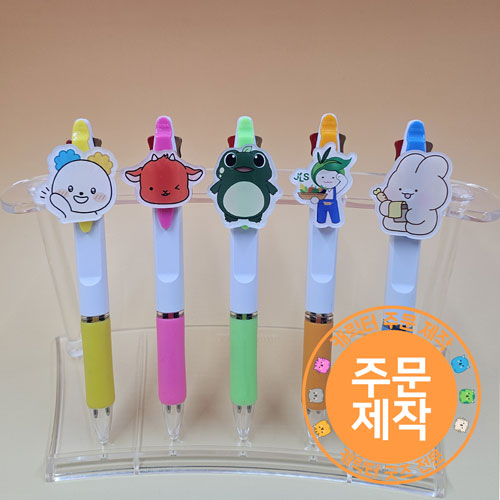 스와프 아크릴캐릭터 멀티볼펜 2색