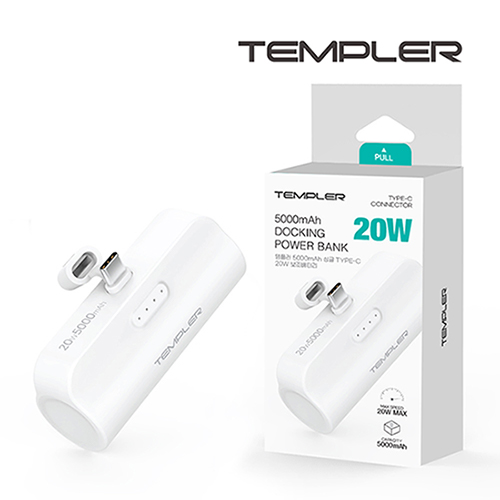템플러 5000mAh 20W C타입 도킹 배터리