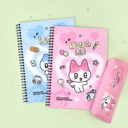 카카오프렌즈  골골즈 6분할 스프링 노트