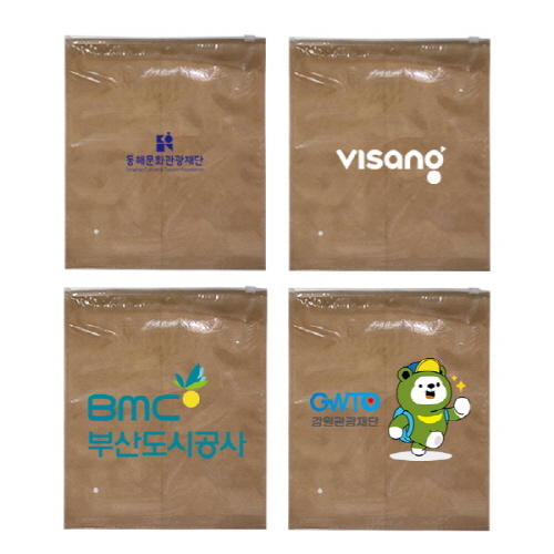 지퍼백 pvc + 부직포, 포장용지퍼백 M 25 x 30