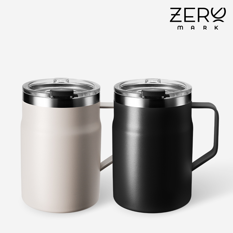 제로마크 어반진공머그컵475ml (오프화이트/블랙)