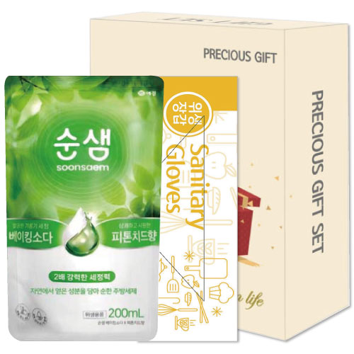 애경순샘피톤치드리필.위생장갑 선물세트