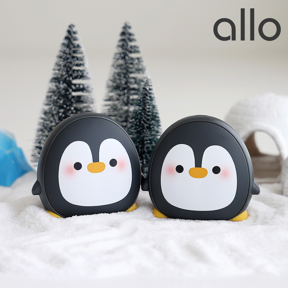 알로 WM504 충전식 휴대용 펭귄 손난로 보조배터리 5000mAh