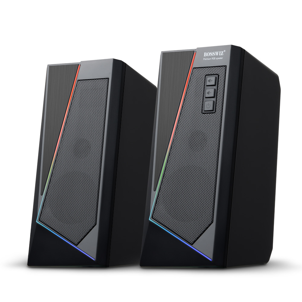 보스위즈 2채널 유선 USB RGB 스피커 OCS-S20