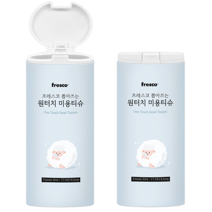 프레스코 뽑아쓰는 원터치 미용티슈 1호(1종)