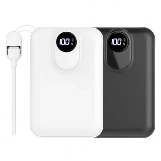 20000mAh PD 20W 미니 고속맥세이프 보조배터리 + C+8 양방향 스트랩 충전 케이블 EM-91