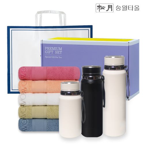 송월 프리미엄 선물 세트 (샤보렌 식스40 1P 프리미엄온도텀블러 800ml)