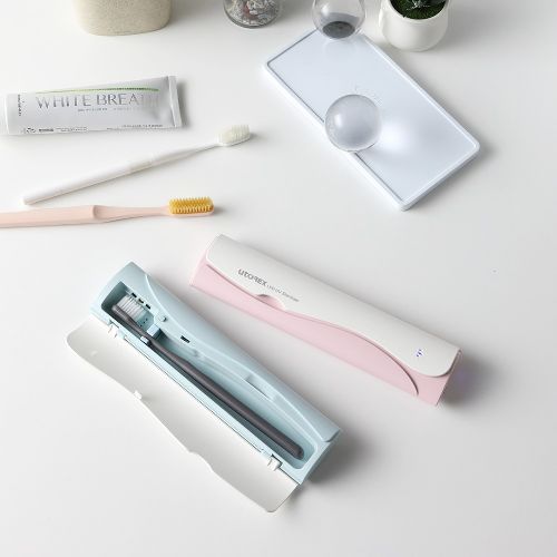 유토렉스 휴대용 칫솔살균기 블라썸