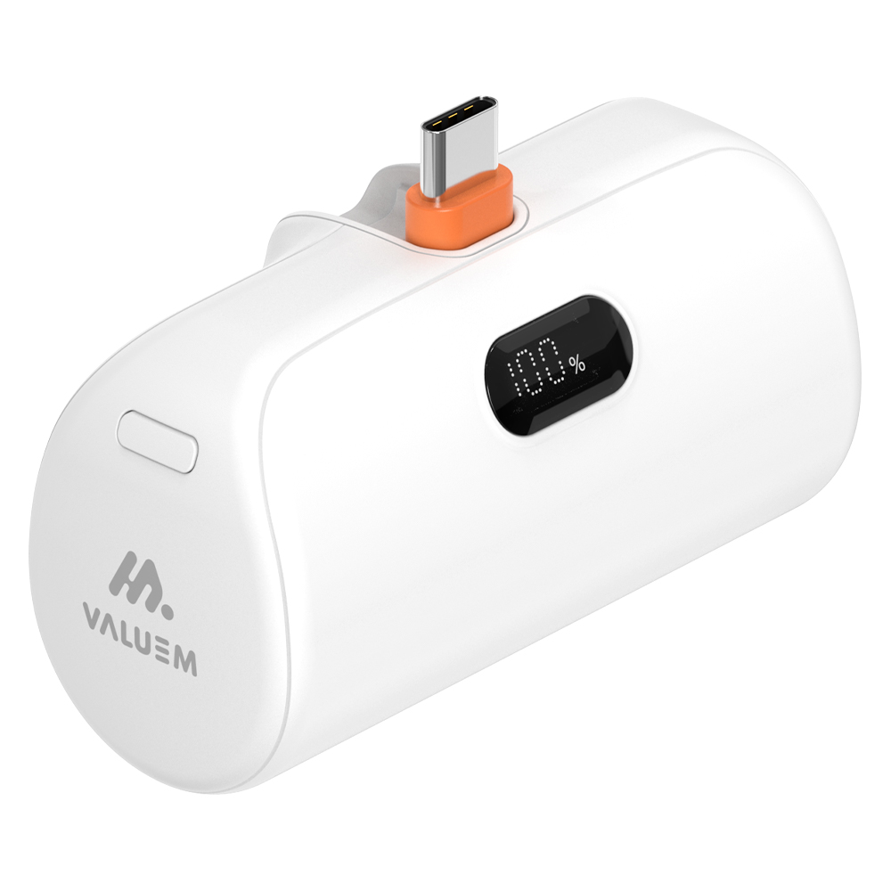 [밸류엠] PD 22.5W 고속 CP 접이식 대용량 도킹 보조배터리 6800mAh