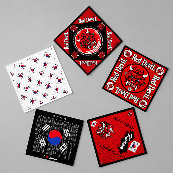 붉은악마 응원 손수건