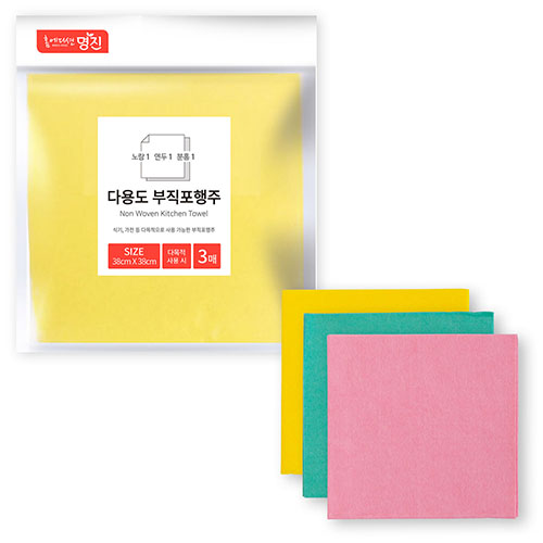 명진 부직포 행주 3매