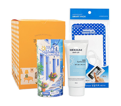 [살림어스]스마트폰방수팩+미키움선크림60ml+여름캔티슈1p