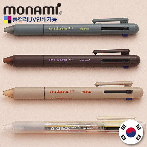 모나미 오클락 3+1멀티볼펜샤프(컬러인쇄가능)