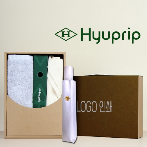 코마40수200호텔타월+협립3단55 카본6K 완전자동 초경량 고밀도 암막 우양산+협립 무지에코백 세트