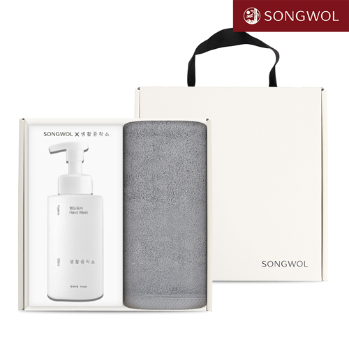 송월 핸드워시 기프트세트 02 (40수 실프160g 1P + 생활공작소5000ml 1P)