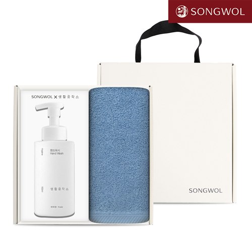 송월 핸드워시 기프트세트 05 (크라운180g 1P + 생활공작소500ml 1P)