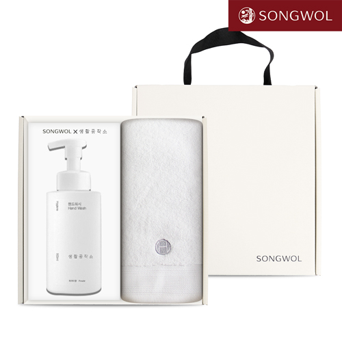 송월 핸드워시 기프트세트 13  (호텔컬렉션 톤40175g 1P + 생활공작소500ml 1P)