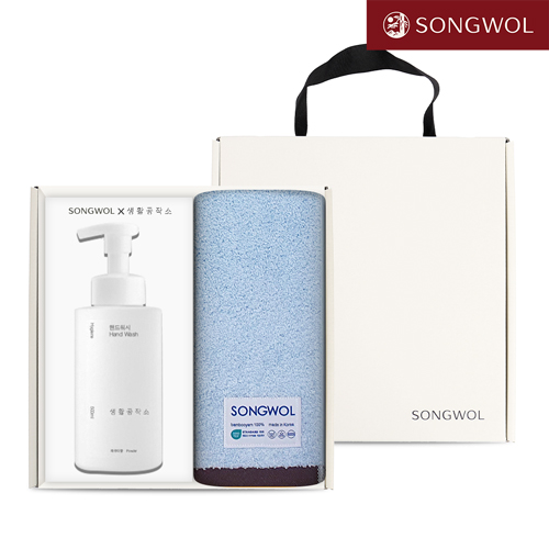 송월 핸드워시 기프트세트 16 (뉴 바이브 뱀부40 220g 1P + 생활공작소500ml 1P)