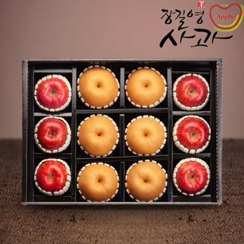 [10+1] 사과GOLD혼합 선물세트 사과6과+배6과(5.5kg/사과6과+배6과)