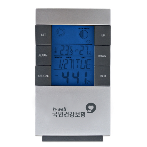 신 퓨전 야광 온습도시계 KJ-WT