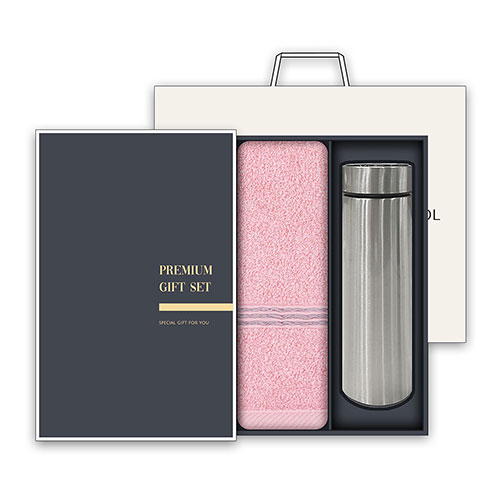 송월 프리미엄 텀블러 세트(웨이브38 1매 + 스마트 텀블러 500ml 1개)