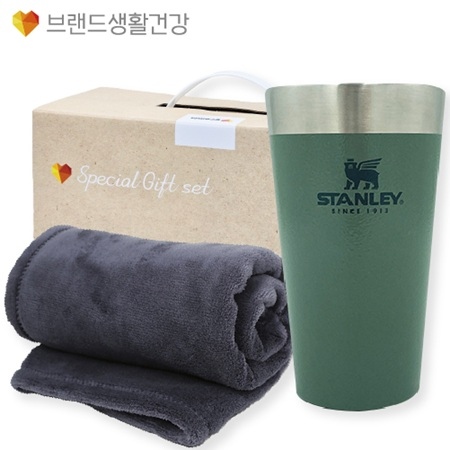 브생건 방한세트 (스탠리 파인트컵473ml+따뜻한 소프트 담요)