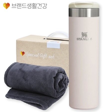 브생건 방한세트 (스탠리 에어로라이트 보틀591ml+따뜻한 소프트 담요)