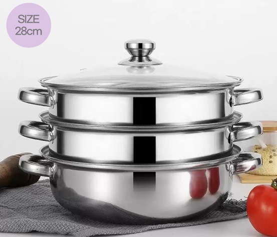 [DleNe]3단 전골  찜솥 28cm 대용량사이즈